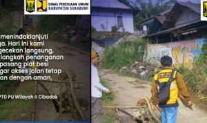 Dinas PU Sukabumi Tangani Keluhan Masyarakat, Jalan Rusak Segera Diperbaiki