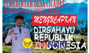 Dirgahayu RI ke 80 Desa Cicadas Bergerak dengan Semangat Mubarokah