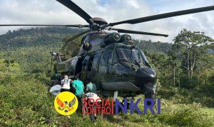 Heli TNI Terobos Medan Sulit, Logistik Sampai ke Gayo Lues