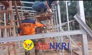 Rangka Huntara Berdiri, Warga Sumbar Segera Tempati Hunian Sementara