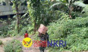 TNI Distribusikan 1.200 Kg Beras dan 300 Kg Sembako ke Aceh