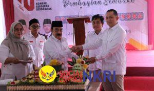 Gelar HUT ke-18, Gerindra Bagi Bibit Pohon Buah ‘Simbol’ Keberlanjutan Perjuangan