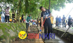 Lanal Banjarmasin Bersama TNI, POLRI dan Pemda Kalimantan Selatan Laksanakan Bakti Kebersihan