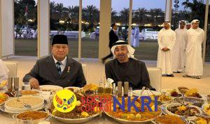 Momen Prabowo Buka Puasa Bersama Presiden MBZ , Disuguhi Sajian Khas Timur Tengah
