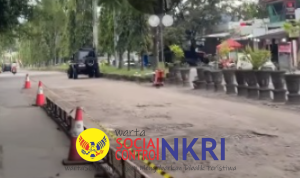 DPU Kabupaten Sukabumi Rampungkan Betonisasi Jalan Ahmad Yani Palabuhanratu