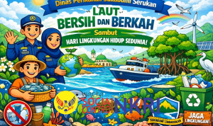 Dinas Perikanan Sukabumi Serukan Laut Bersih dan Berkah, sambut Hari Lingkungan Hidup Sedunia