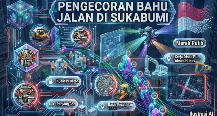 Jalan Parungkuda-Bojongpari Akhirnya Dicor Beton, Semangat Sukabumi Mubarokah