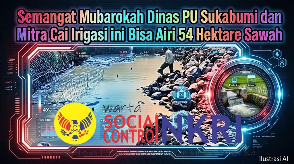 UPTD PU Cicurug Rampungkan Irigasi DI Cipamatutan di Parungkuda